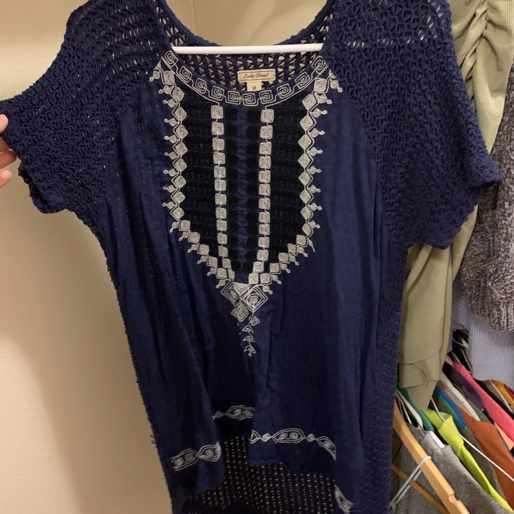 Navy blouse